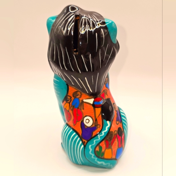 Disney Lion King Folkart Turquoise Figurine Piggy Bank - Picture 4 of 8